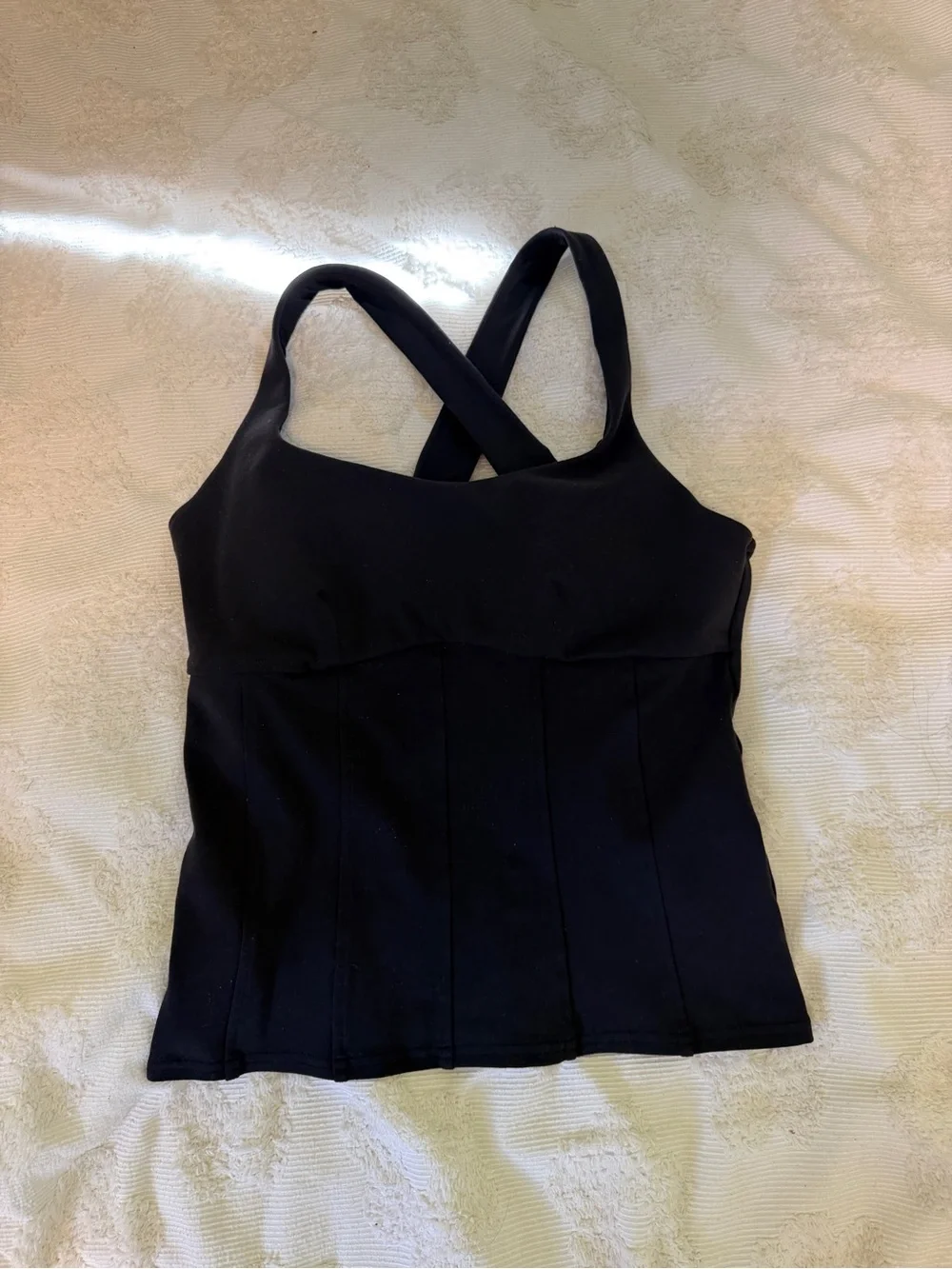 Alo Corset Tank - Black